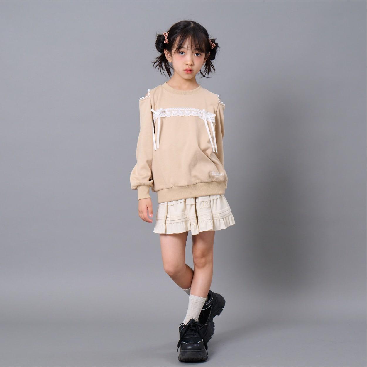 肩部開叉套頭衫