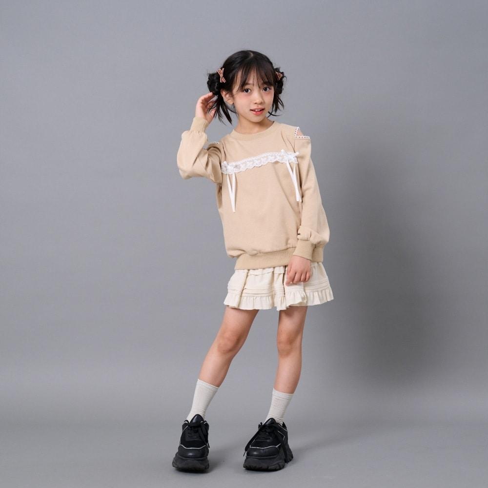 肩部開叉套頭衫