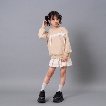 肩部開叉套頭衫