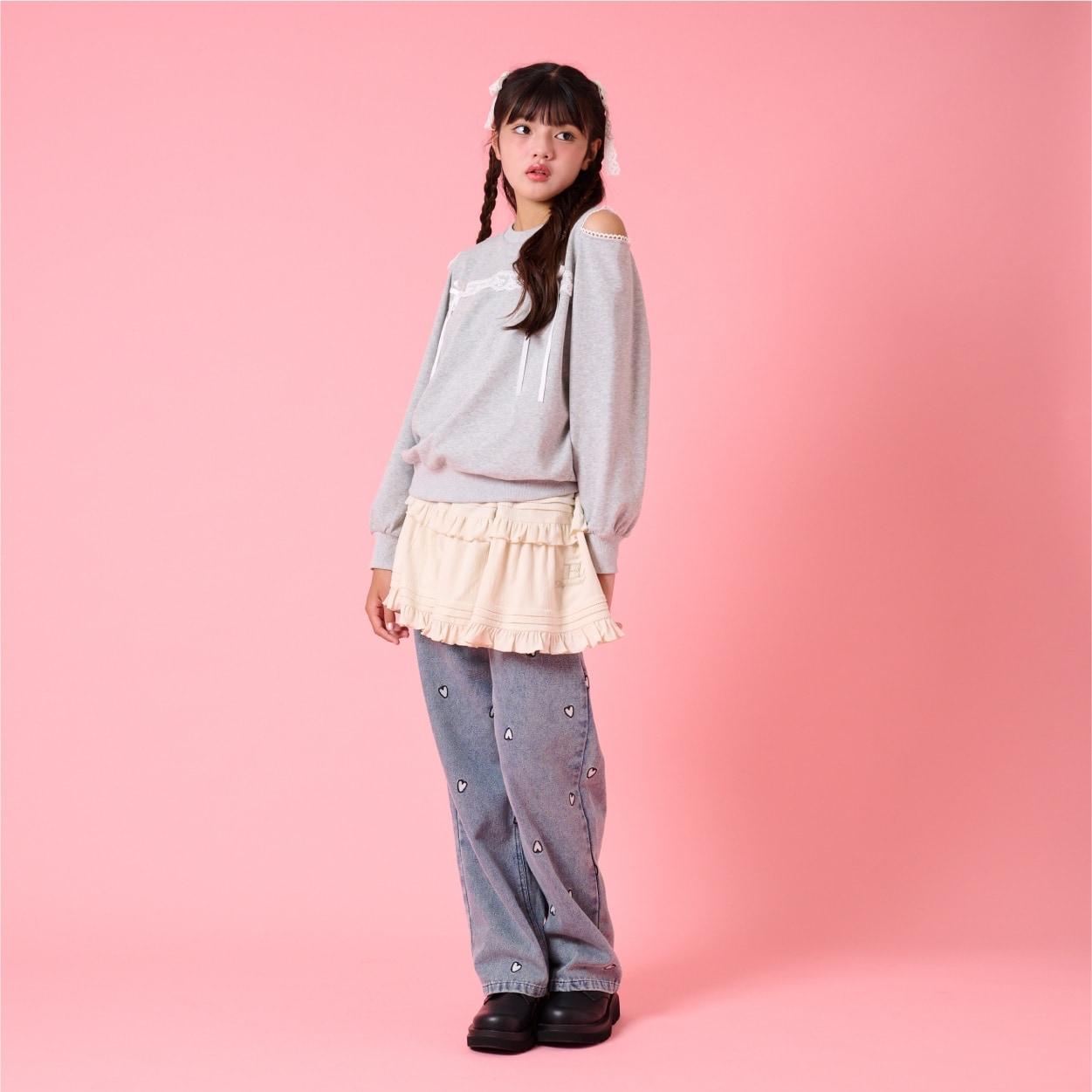 肩部開叉套頭衫