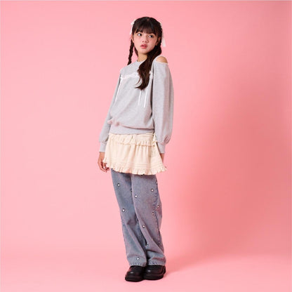 肩部開叉套頭衫