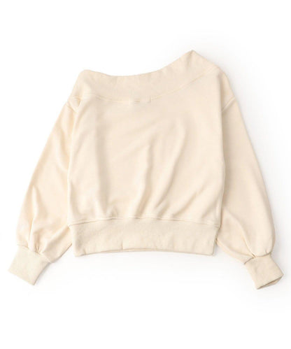 單肩印花衛衣【韓國時尚】