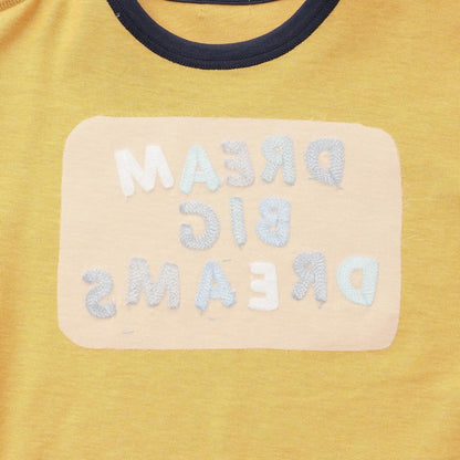 彩色標誌刺繡長袖T恤