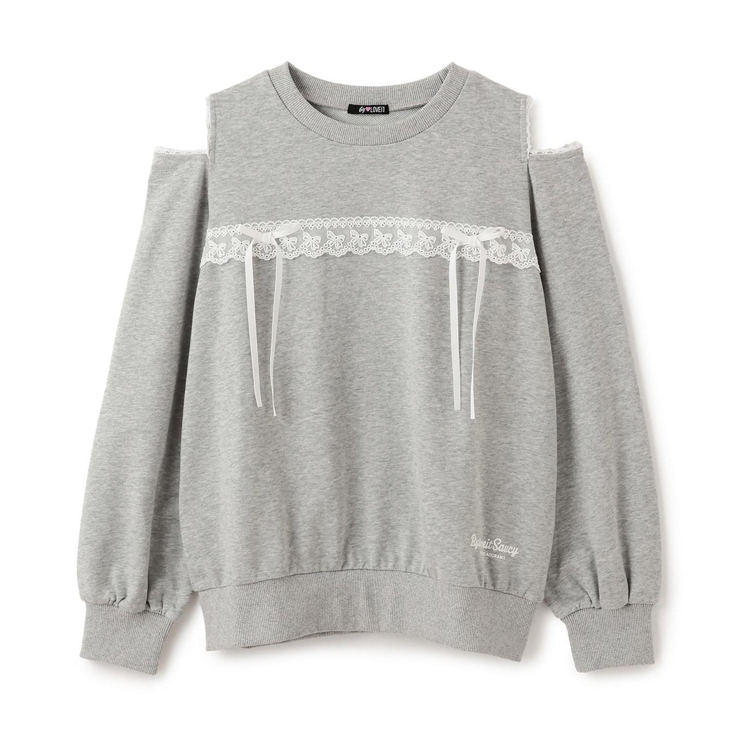 肩部開叉套頭衫