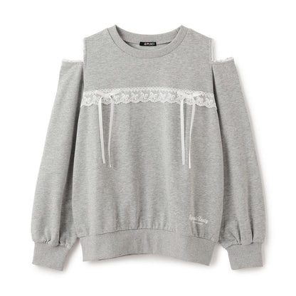 肩部開叉套頭衫