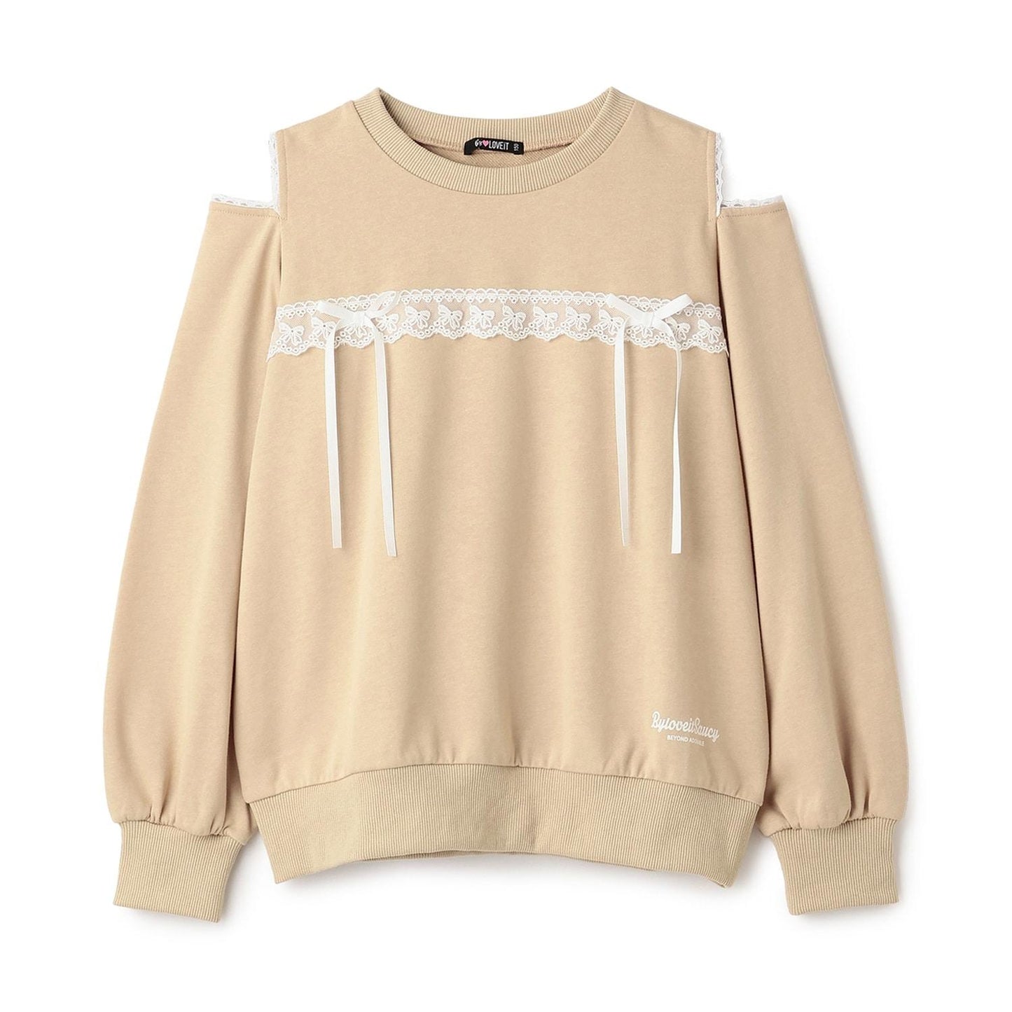 肩部開叉套頭衫