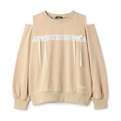 肩部開叉套頭衫