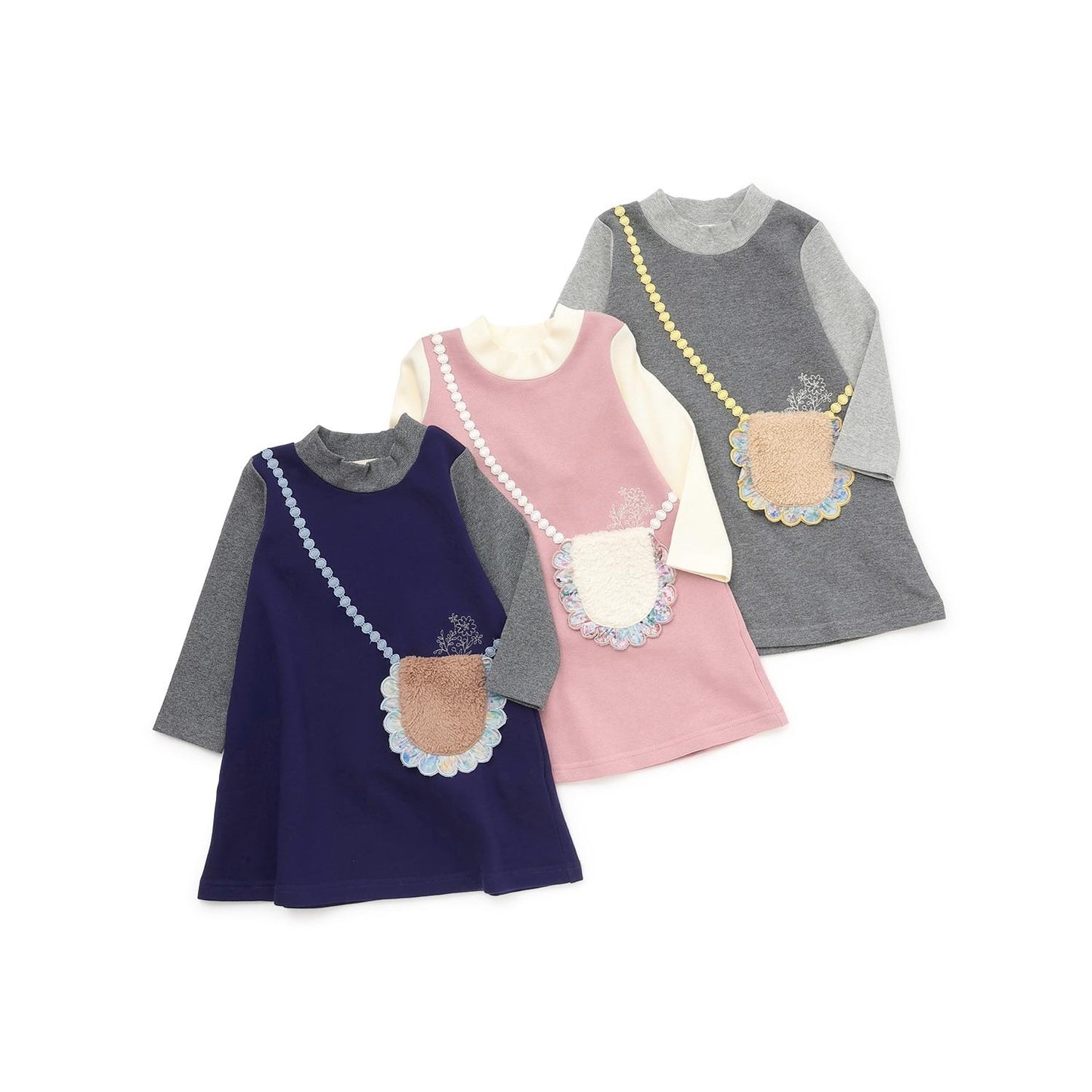 羊羔絨口袋衛衣連衣裙