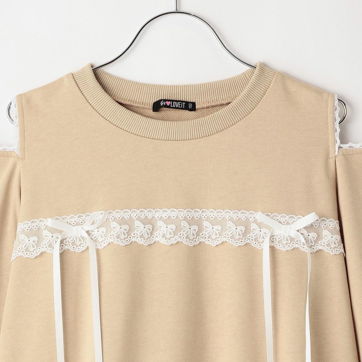 肩部開叉套頭衫