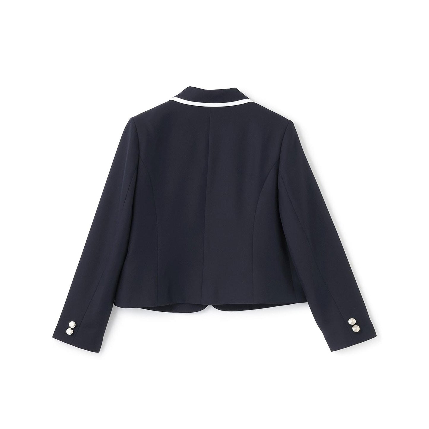 【畢業服・典禮】帶徽章條紋西裝外套