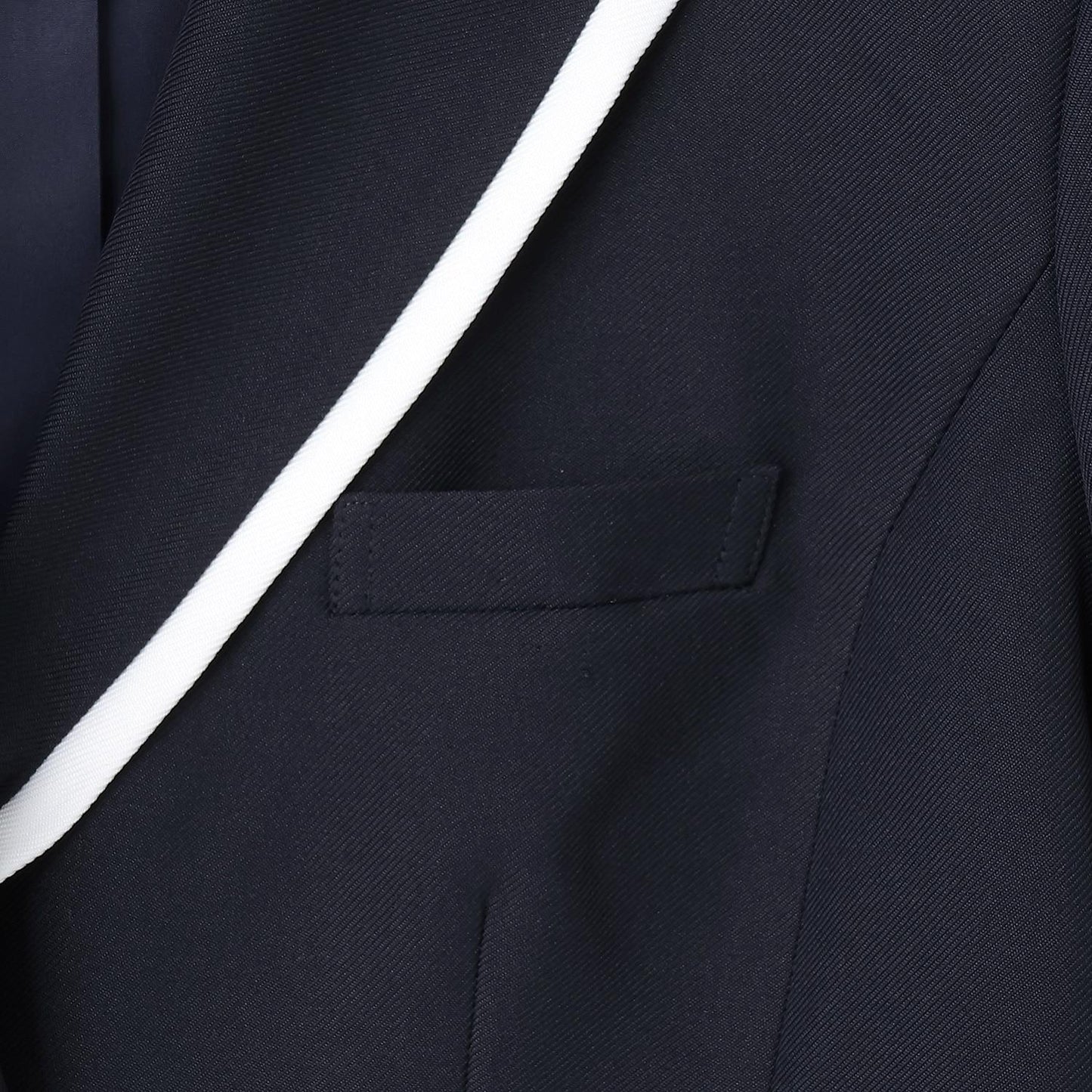 【畢業服・典禮】帶徽章條紋西裝外套