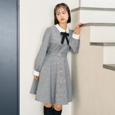 【畢業服・典禮】配腰帶連衣裙