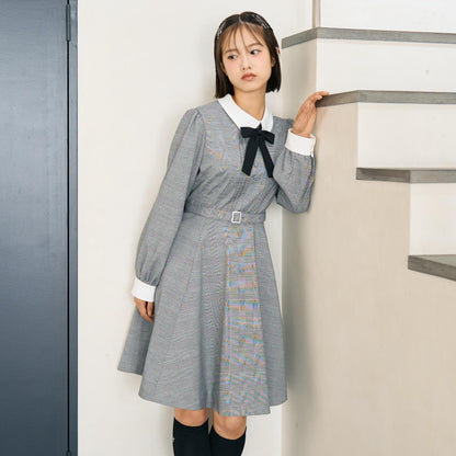 【畢業服・典禮】配腰帶連衣裙