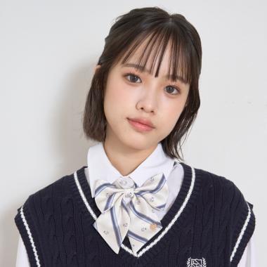 【畢業服・典禮】斜紋條紋蝴蝶結領帶