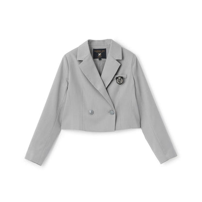 【畢業服・典禮】帶徽章短款外套