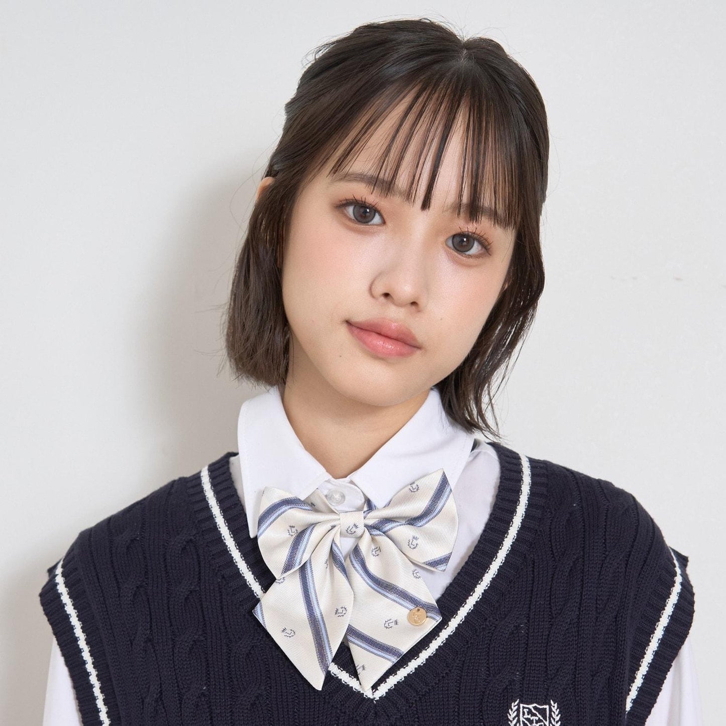 【畢業服・典禮】斜紋條紋蝴蝶結領帶