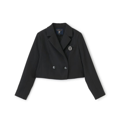 【畢業服・典禮】帶徽章短款外套