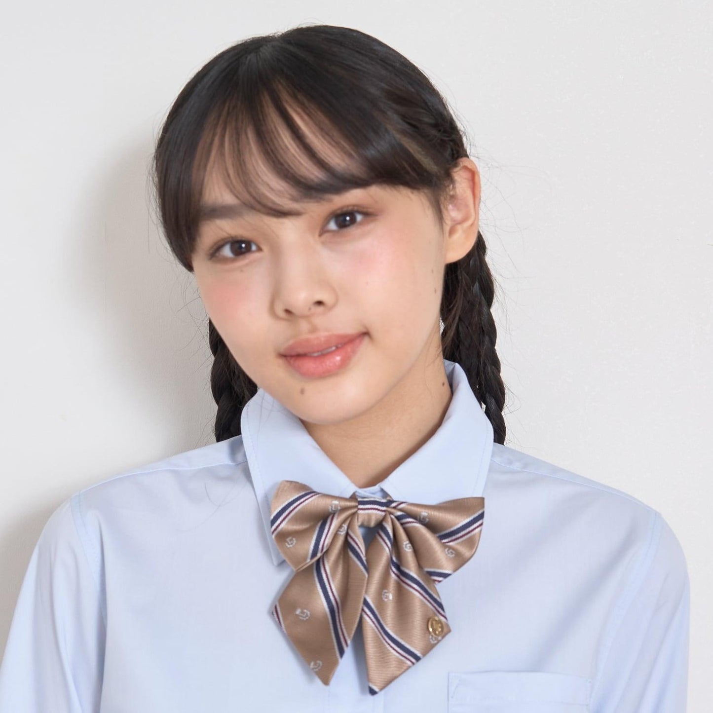 【畢業服・典禮】斜紋條紋蝴蝶結領帶