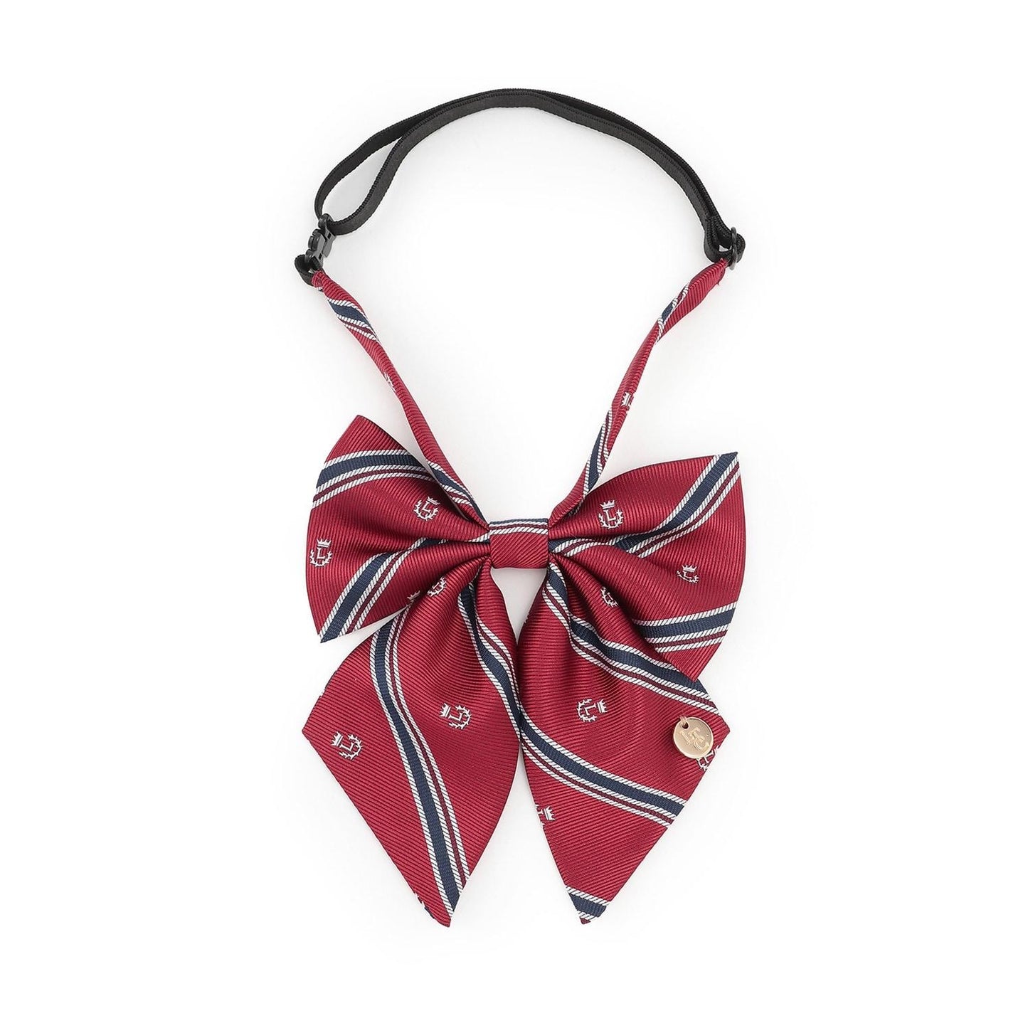 【畢業服・典禮】斜紋條紋蝴蝶結領帶