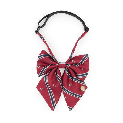 【畢業服・典禮】斜紋條紋蝴蝶結領帶