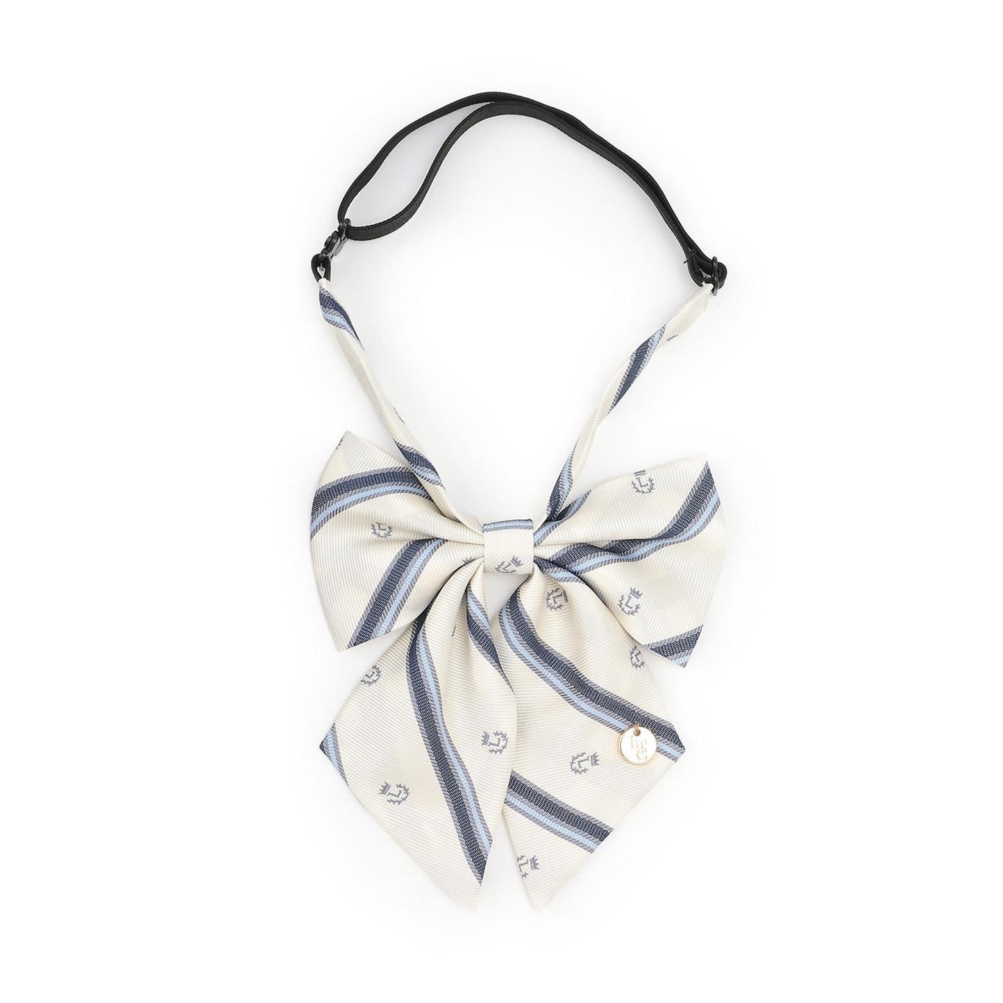 【畢業服・典禮】斜紋條紋蝴蝶結領帶