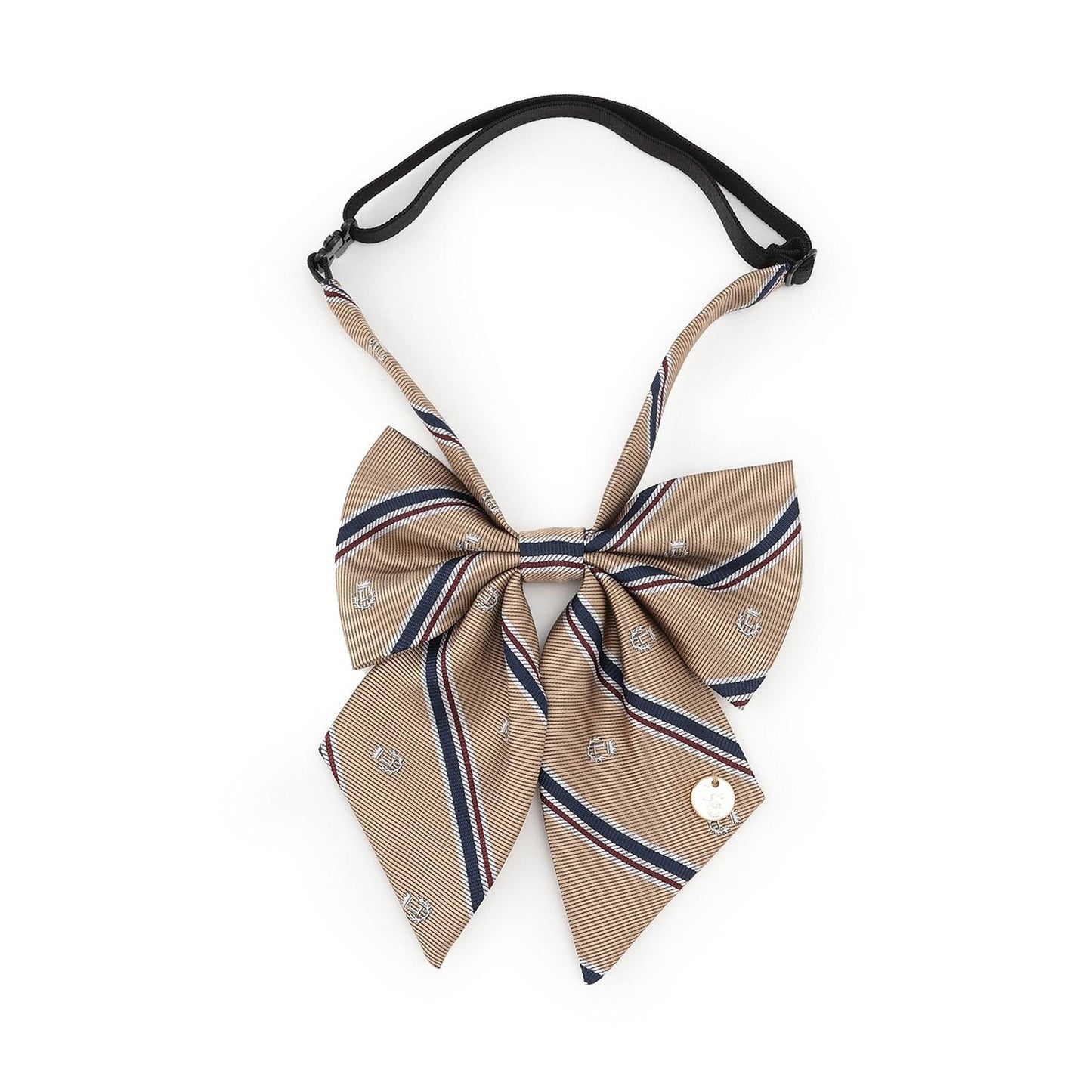 【畢業服・典禮】斜紋條紋蝴蝶結領帶