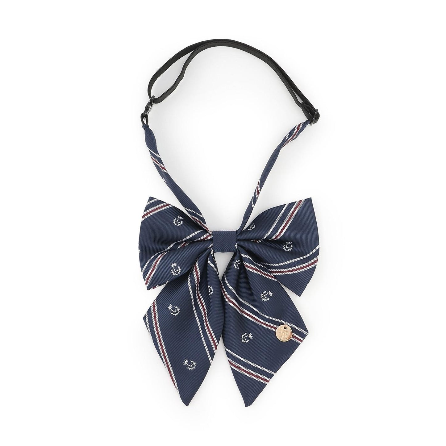 【畢業服・典禮】斜紋條紋蝴蝶結領帶