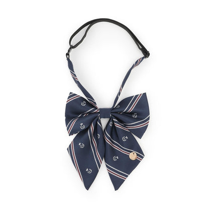 【畢業服・典禮】斜紋條紋蝴蝶結領帶