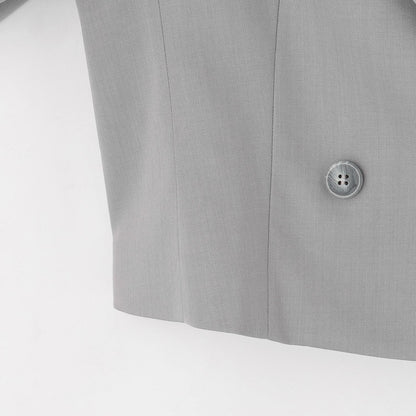 【畢業服・典禮】帶徽章短款外套