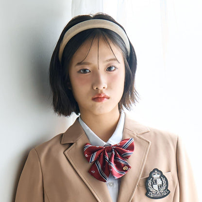 【畢業服・典禮】斜紋條紋蝴蝶結領帶