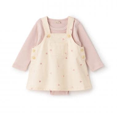 刺繡揹帶裙套裝