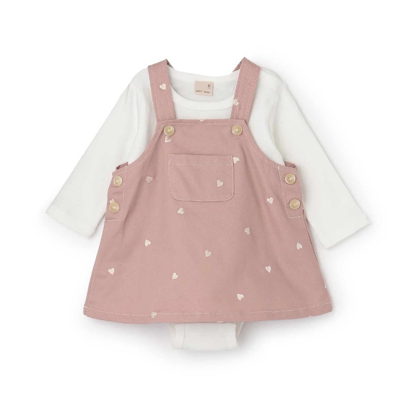 刺繡揹帶裙套裝