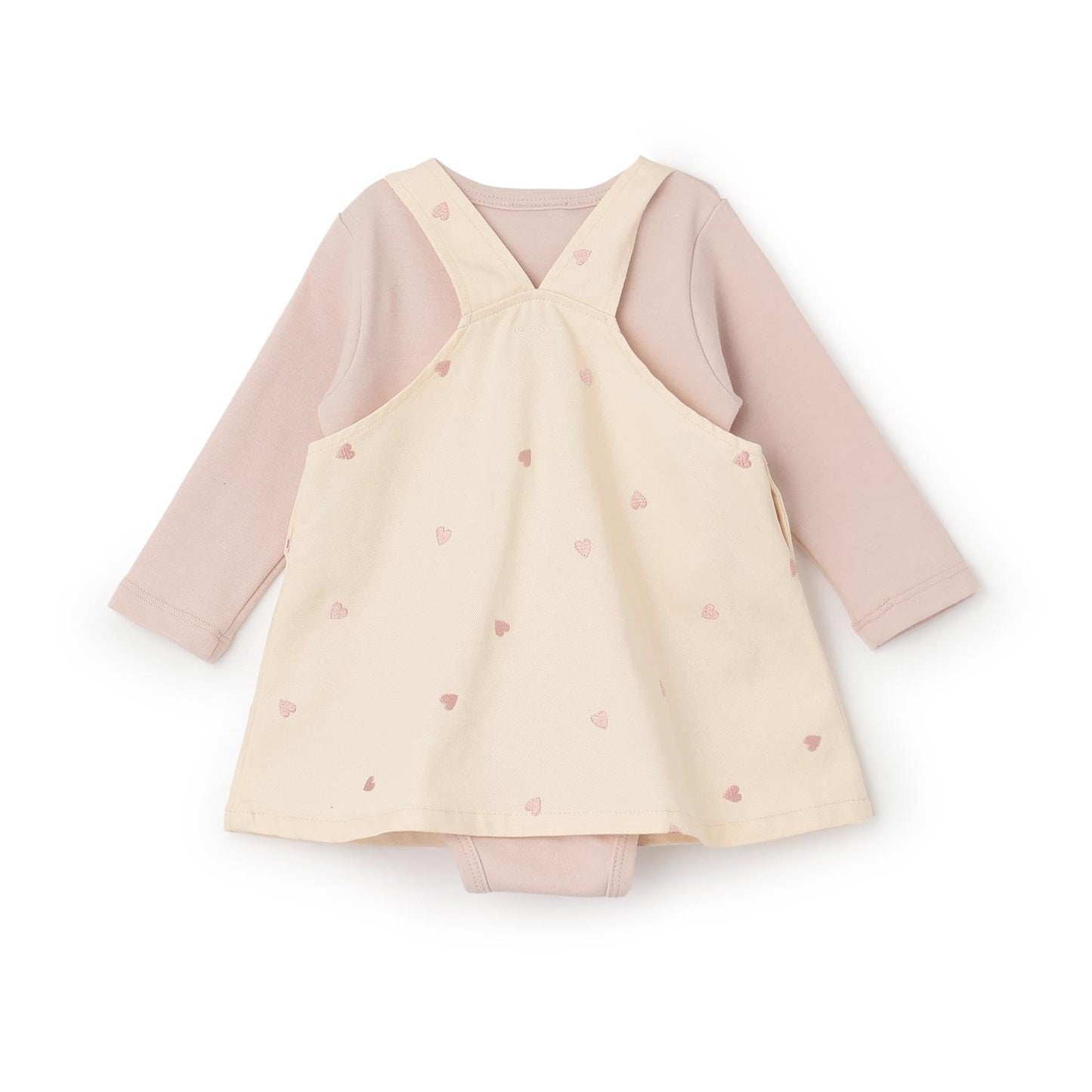 刺繡揹帶裙套裝