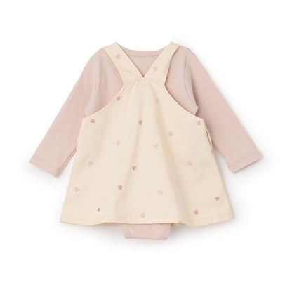 刺繡揹帶裙套裝