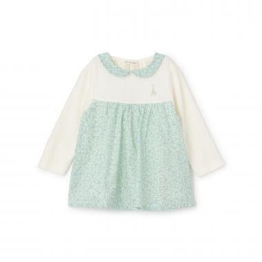 小花圖案長款上衣【日本製造】