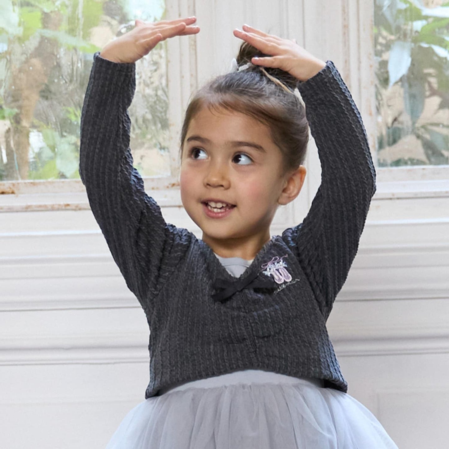 芭蕾風提花上衣