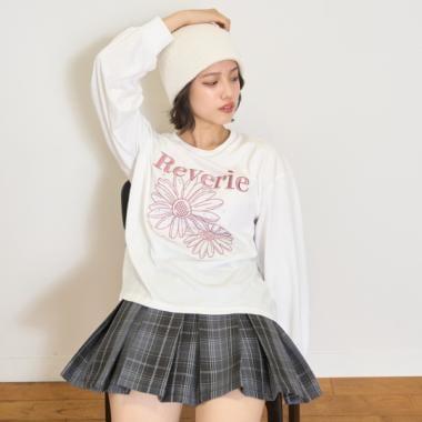 圖案拼接長袖T恤