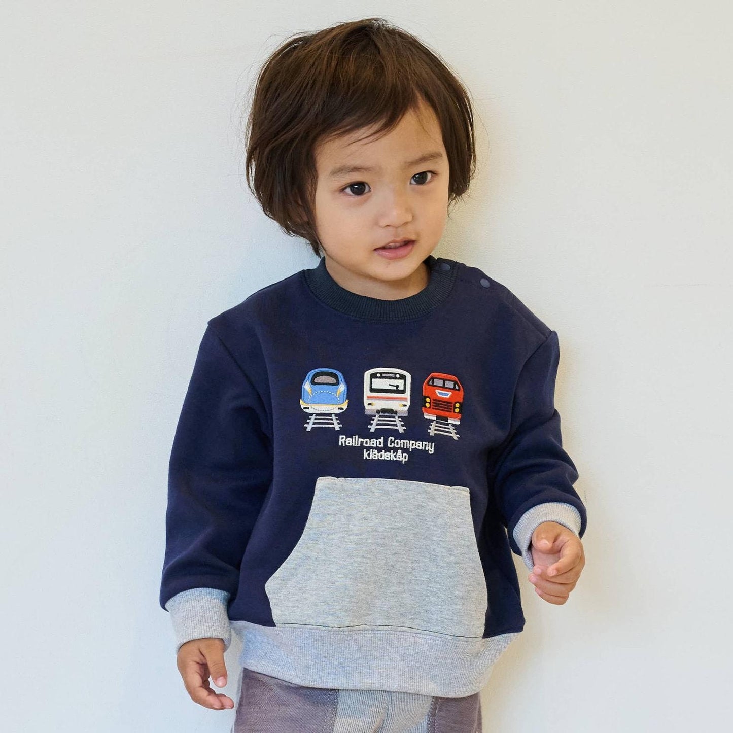 正面電車配色衛衣