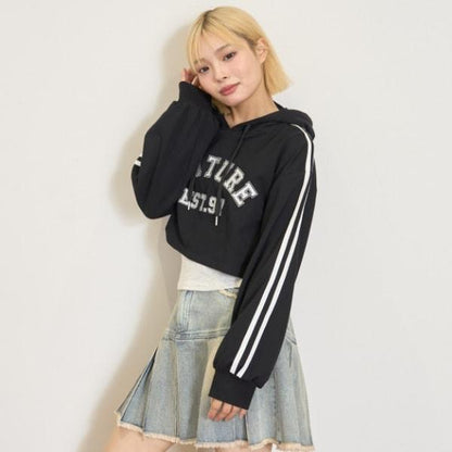 【LTXC/速幹】短款連帽衫內搭套裝