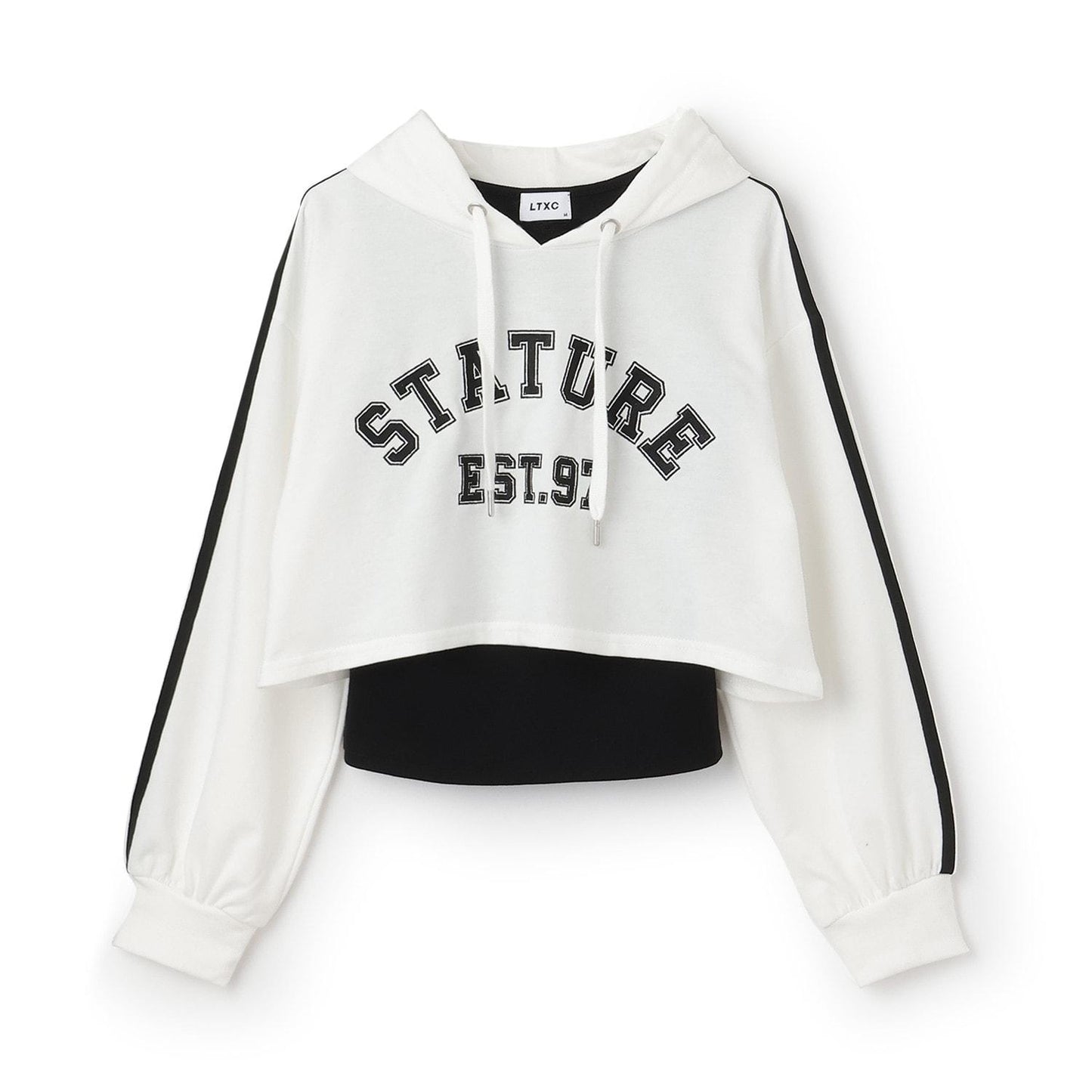 【LTXC/速幹】短款連帽衫內搭套裝