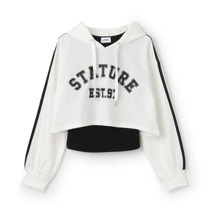 【LTXC/速幹】短款連帽衫內搭套裝