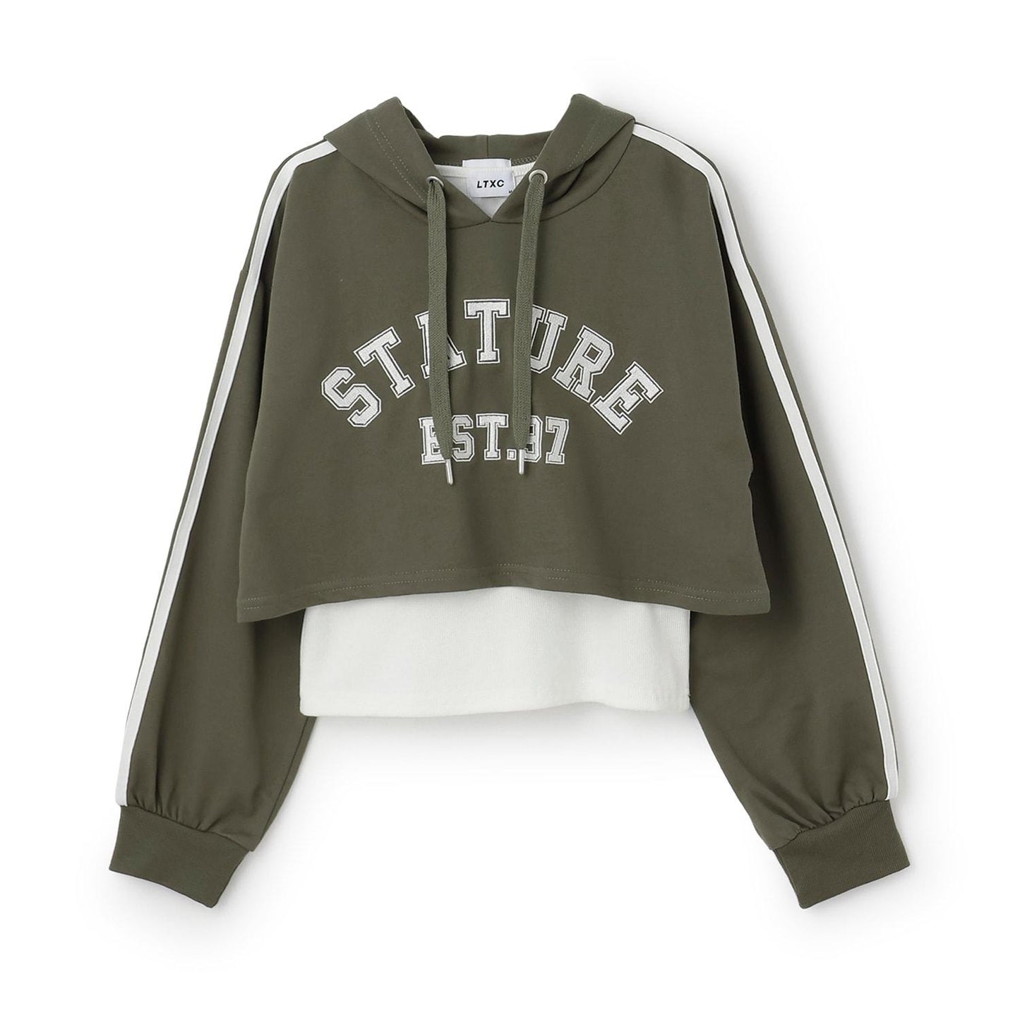 【LTXC/速幹】短款連帽衫內搭套裝