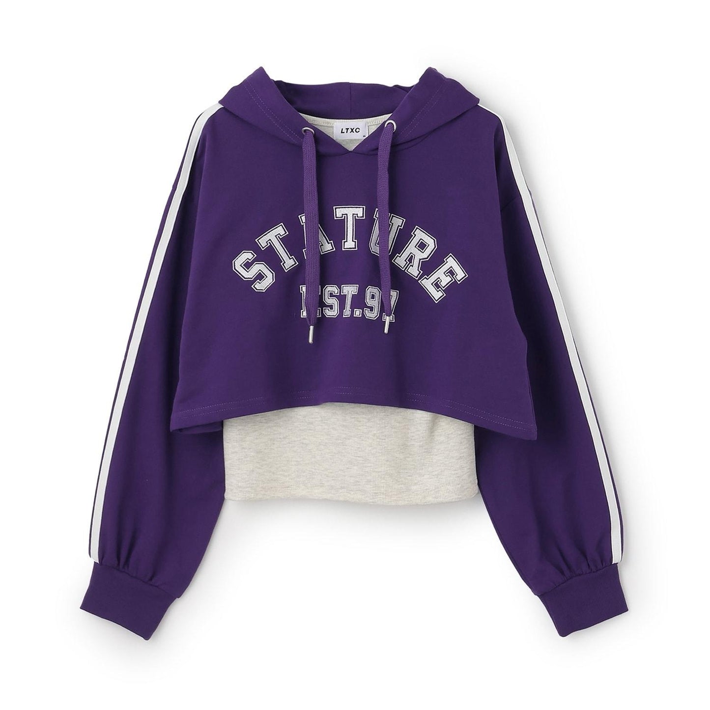 【LTXC/速幹】短款連帽衫內搭套裝