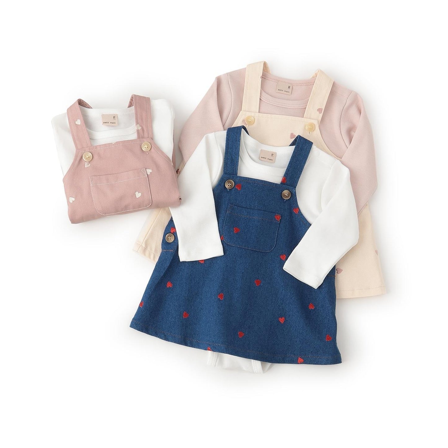 刺繡揹帶裙套裝