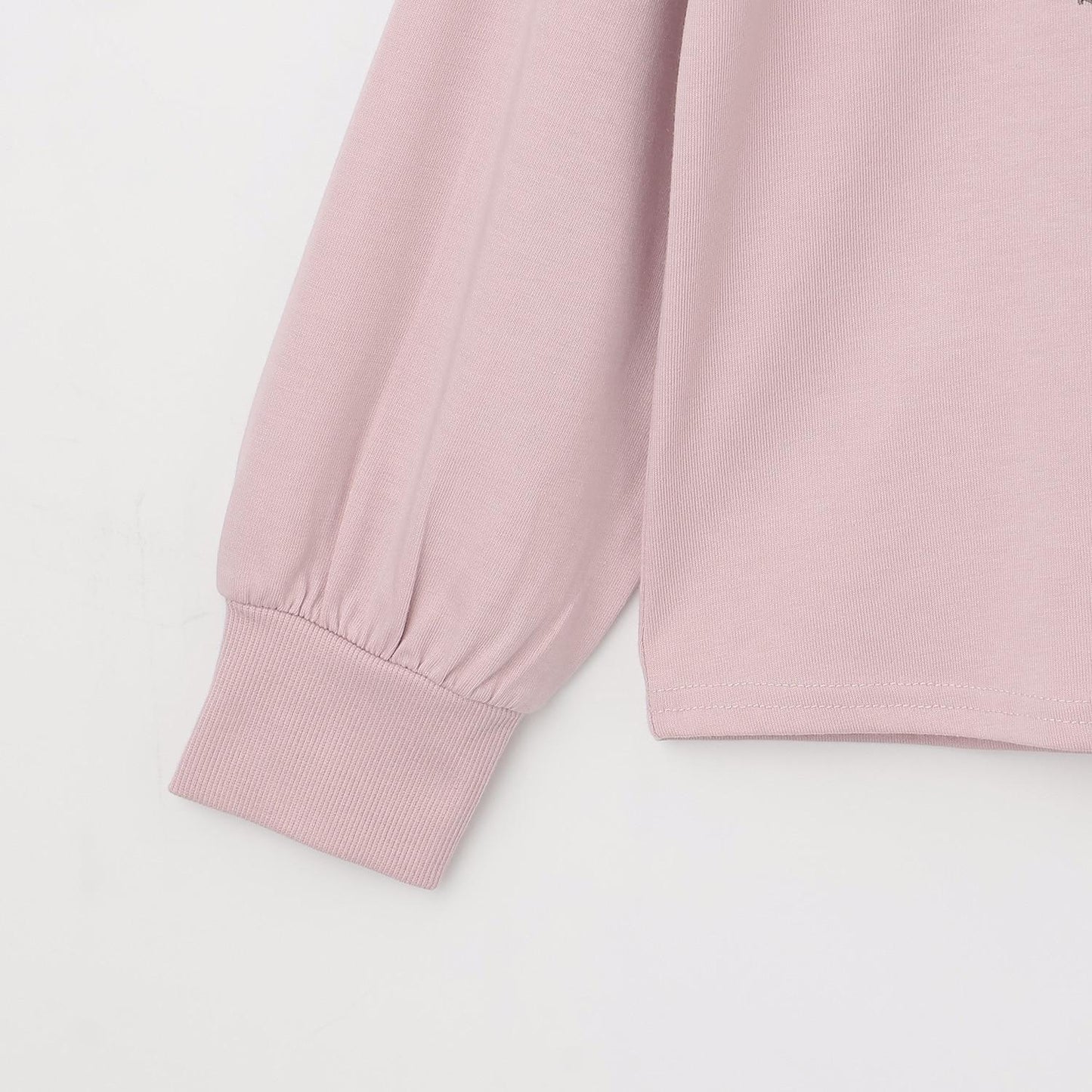 圖案拼接長袖T恤