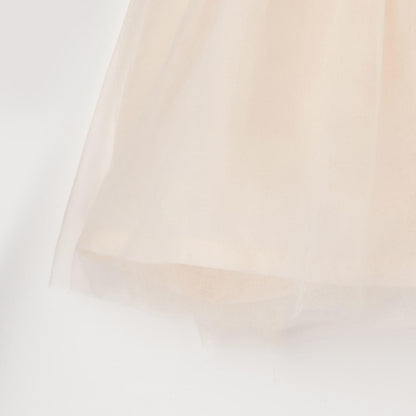 花卉網紗長袖連衣裙套裝