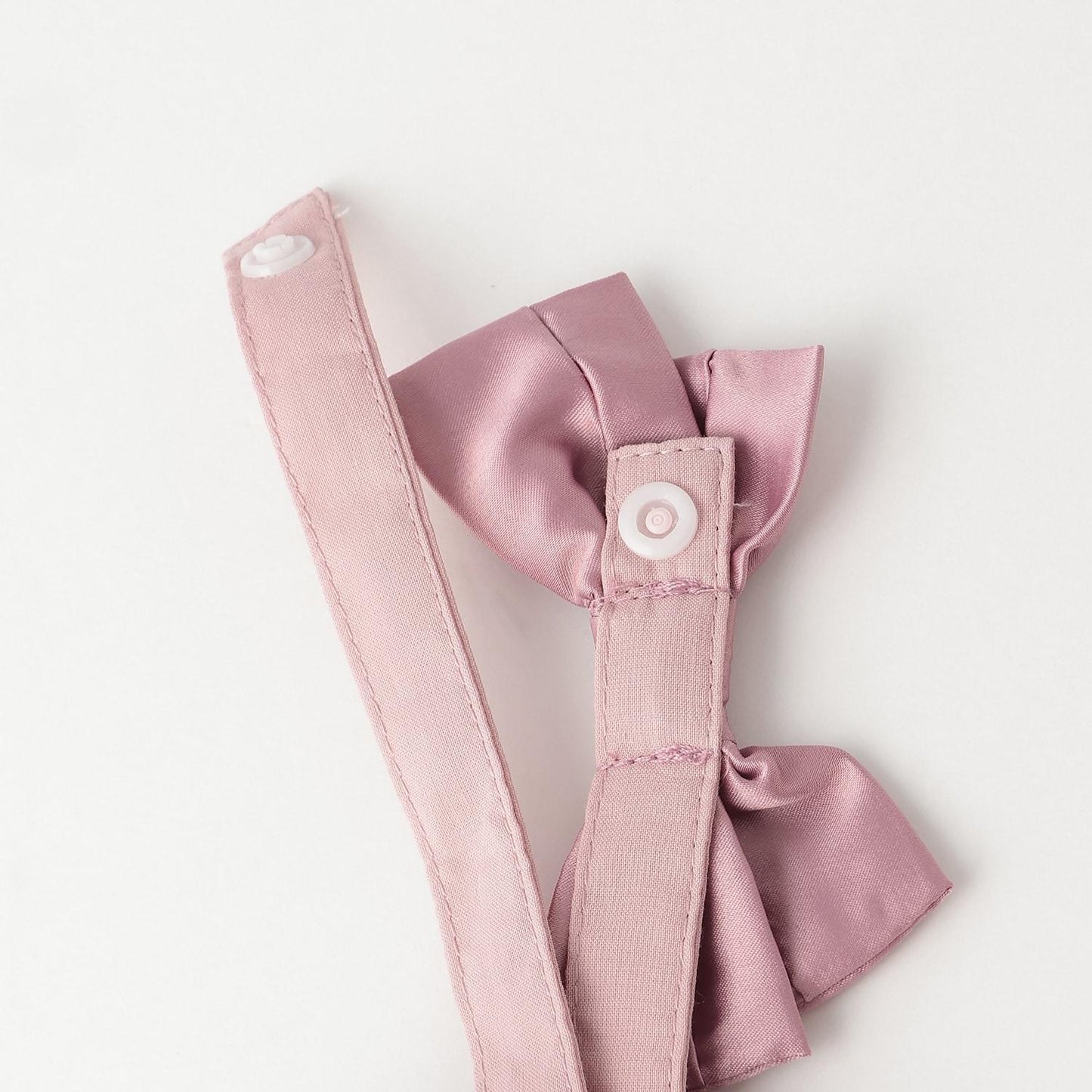 蝴蝶結刺繡連衣裙套裝