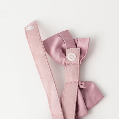 蝴蝶結刺繡連衣裙套裝