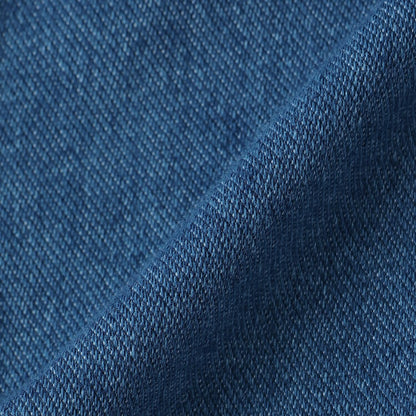 剪裁牛仔直筒褲