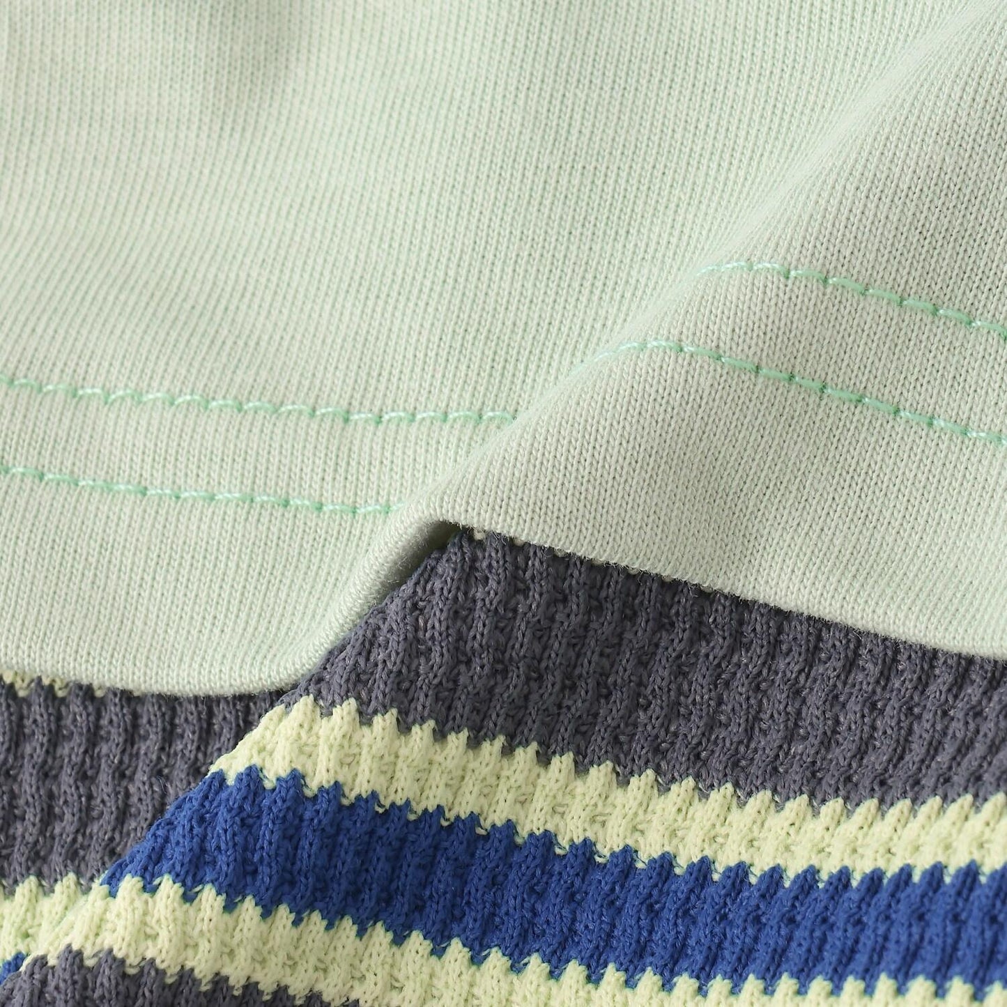 汽車貼布繡拼接風長袖T恤